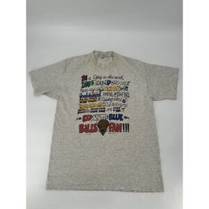 Vintage 1991 Unbalanced Lines Buffalo Bills Fan's Creed Men's Tshirt Size XL